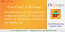 Purchase Auto Lot Serial
