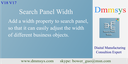 Setting Search Panel Width