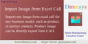 Product image import from excel