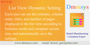 List View Filed Dynamic Setting V17